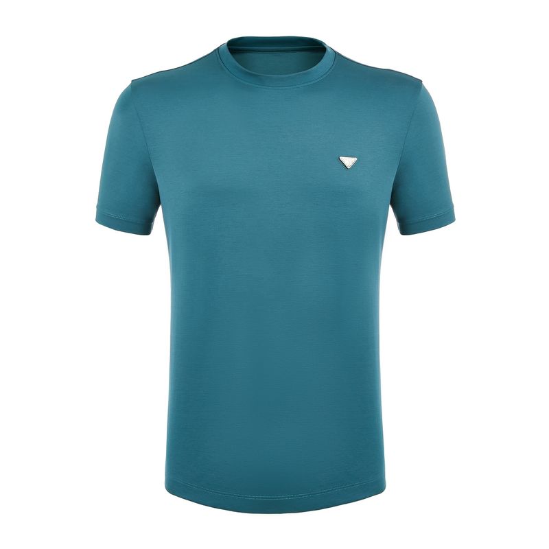 Áo thun trắng màu rực rỡ nam giới với logo tùy chỉnh in bằng vải dệt 100% bông