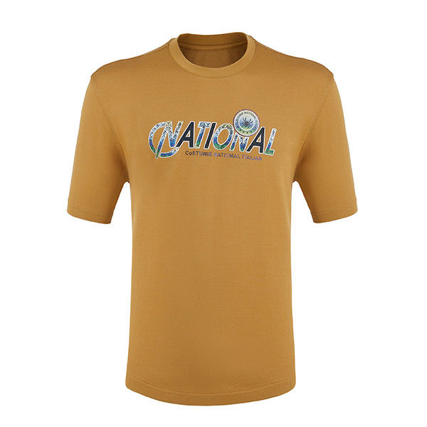 170-210grams Độ đàn hồi cao bình thường T-shirt đơn giản với logo Mô hình tùy chỉnh cho nam giới