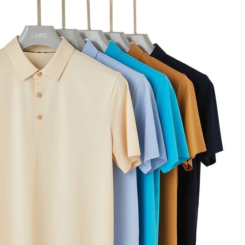 POLO Golf áo thun thời trang cắt trên áo thun đơn giản thêu đàn ông in chấp nhận được