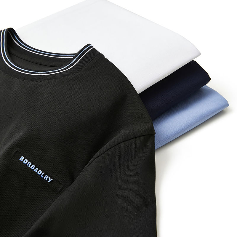 Áo thun tay ngắn Logo tùy chỉnh Crewneck cho các hoạt động thư giãn và thể thao của nam giới