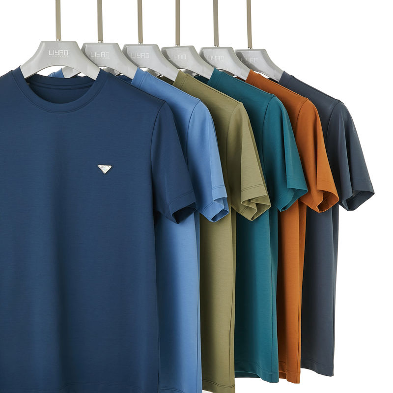 Đơn giản O-Neck vòng cổ áo phông phong cách thông thường với logo tùy chỉnh và in