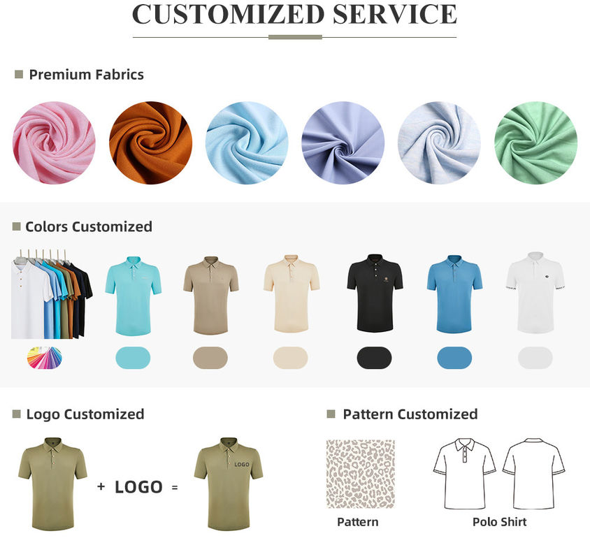 Thường phù hợp Polo áo thun sọc khô nhanh Odm với logo tùy chỉnh vải đan