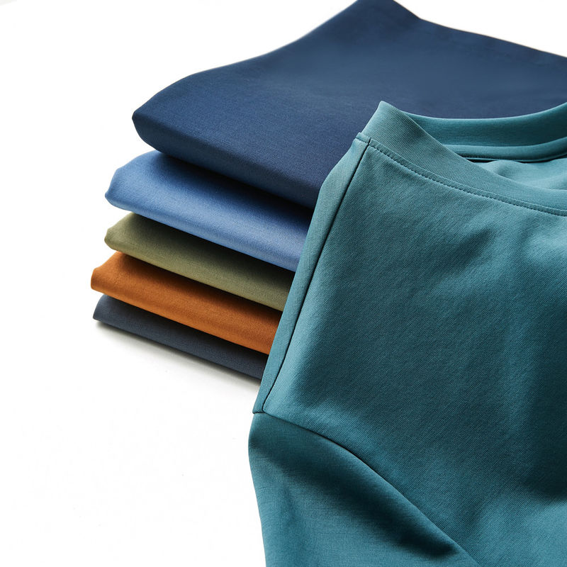 100% Cotton áo thun nam với in ấn tùy chỉnh vòng cổ 210gsm in logo áo thun nam