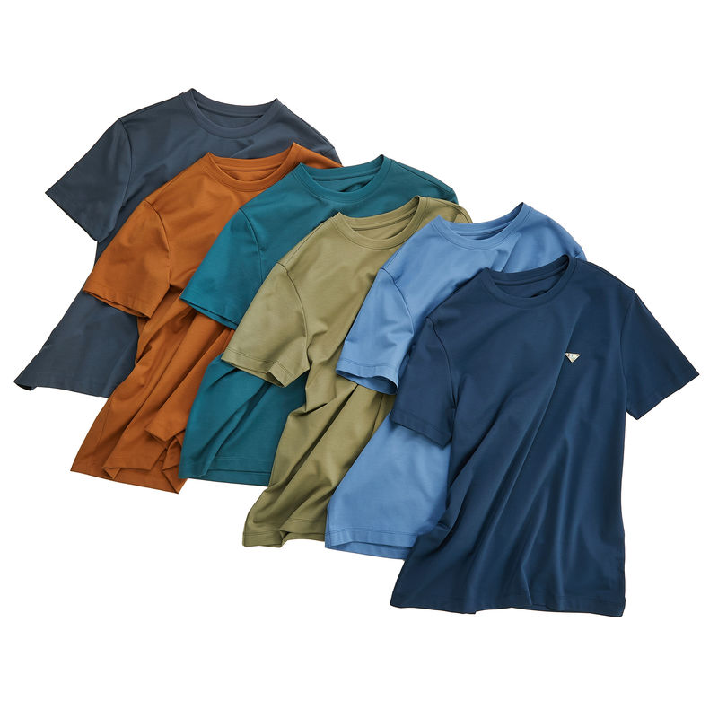 100% Cotton áo thun nam với in ấn tùy chỉnh vòng cổ 210gsm in logo áo thun nam