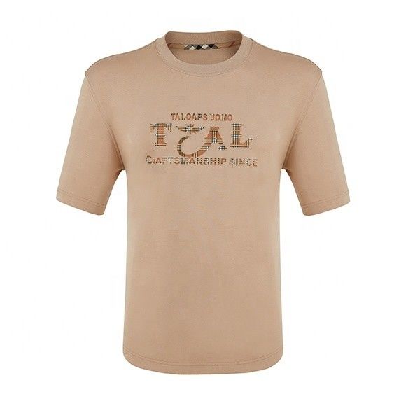 Cotton Đơn giản tùy chỉnh áo thun nam T-shirt kích thước lớn tay áo ngắn Khai logo khâu
