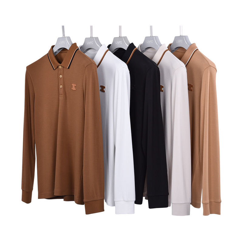 Áo thun polo bông thở cho nam giới mùa xuân mùa thu Casual Sublimation Custom Design
