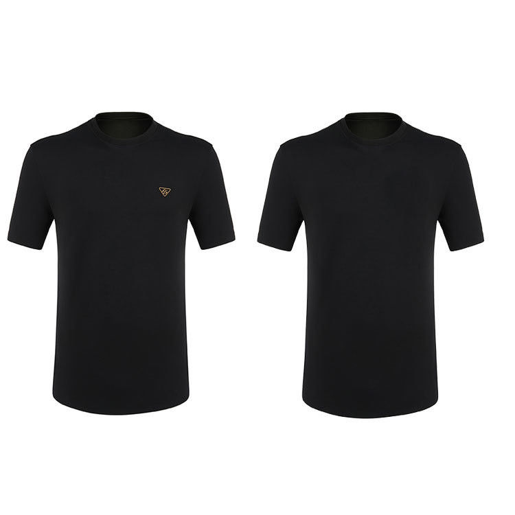 2024 Fast Puff Print áo sơ mi Logo tùy chỉnh Màu áo sơ mi màu đen với các mẫu tùy chỉnh