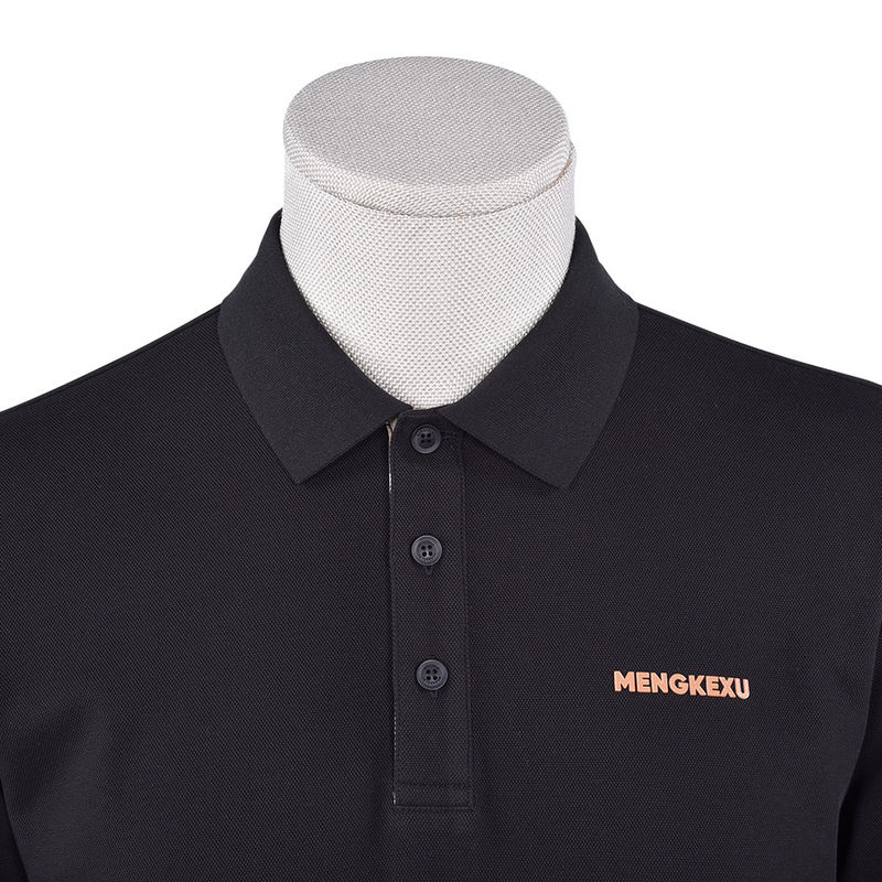 92 Polyester 8 Spandex Polo Shirts cho nam giới tay dài Polo đơn giản chống nhăn