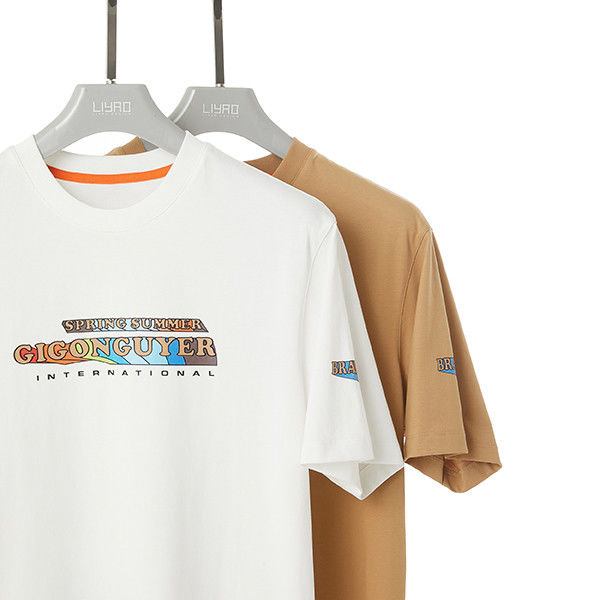 Logo thêu tùy chỉnh áo sơ mi Crewneck cho nam giới trong vải bông 100% và 250 gsm