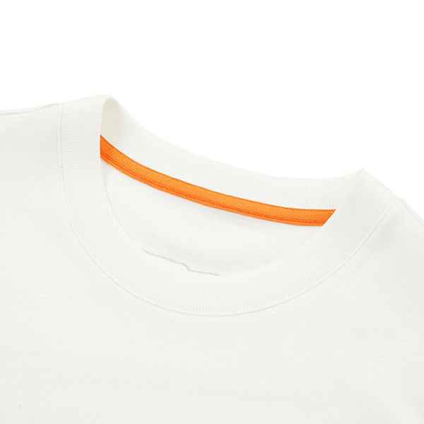 Logo thêu tùy chỉnh áo sơ mi Crewneck cho nam giới trong vải bông 100% và 250 gsm