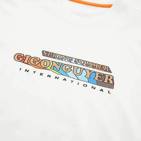 Logo thêu tùy chỉnh áo sơ mi Crewneck cho nam giới trong vải bông 100% và 250 gsm