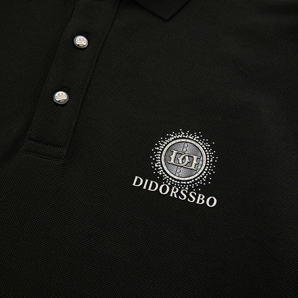 Màu sắc tùy chỉnh Áo Polo Golf sang trọng cho nam giới Áo Polo 100% Cotton với Logo