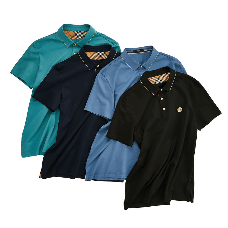 Màu sắc tùy chỉnh Đàn ông Polo T-shirt không may với vải chống nhăn và 100% Cotton