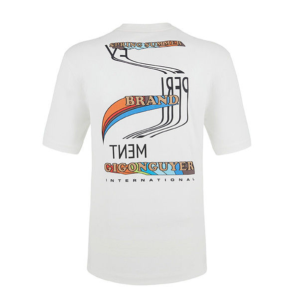 Custom 100% Cotton Hít thở phù hợp T-shirt lỏng thoải mái in T-shirt nam