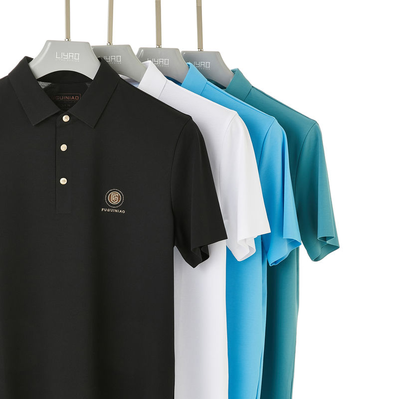 Áo thun Polo nam giới với thiết kế sang trọng và thêu tinh tế Trọng lượng nặng Thường phù hợp