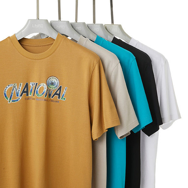 Custom 100% Cotton Hít thở phù hợp T-shirt lỏng thoải mái in T-shirt nam