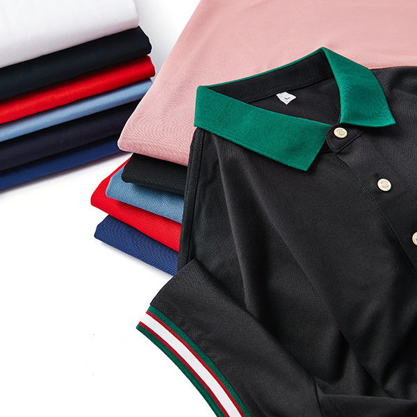 Áo Polo tay ngắn nam với logo tùy chỉnh Casual thêu phong cách Polo
