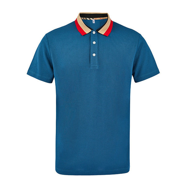 Mùa xuân mùa hè mùa thu 230Gsm Sublimation Đàn ông Áo thun Polo 100%Cotton Boys Áo thun Polo
