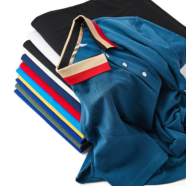 Mùa xuân mùa hè mùa thu 230Gsm Sublimation Đàn ông Áo thun Polo 100%Cotton Boys Áo thun Polo