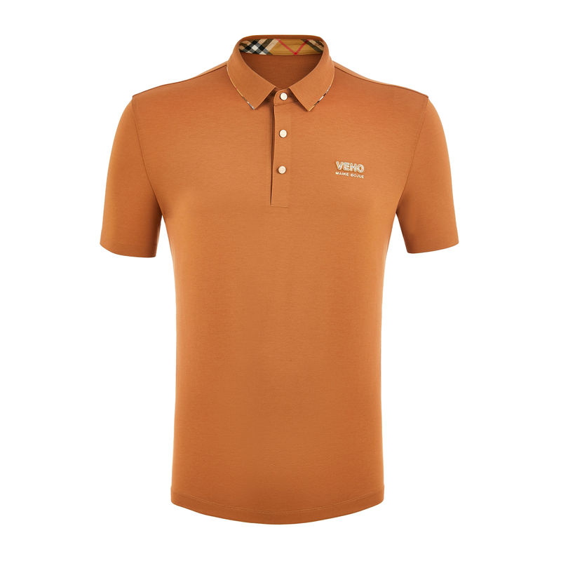 Phương pháp dệt đan áo thun Polo sang trọng thở cho nam 100% bông Logo tùy chỉnh