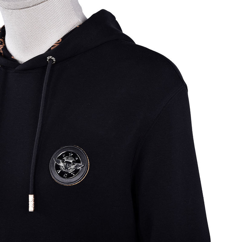 Áo hoodie phù hợp với nhu cầu của nam giới Áo hoodie bông vintage với logo vải tùy chỉnh