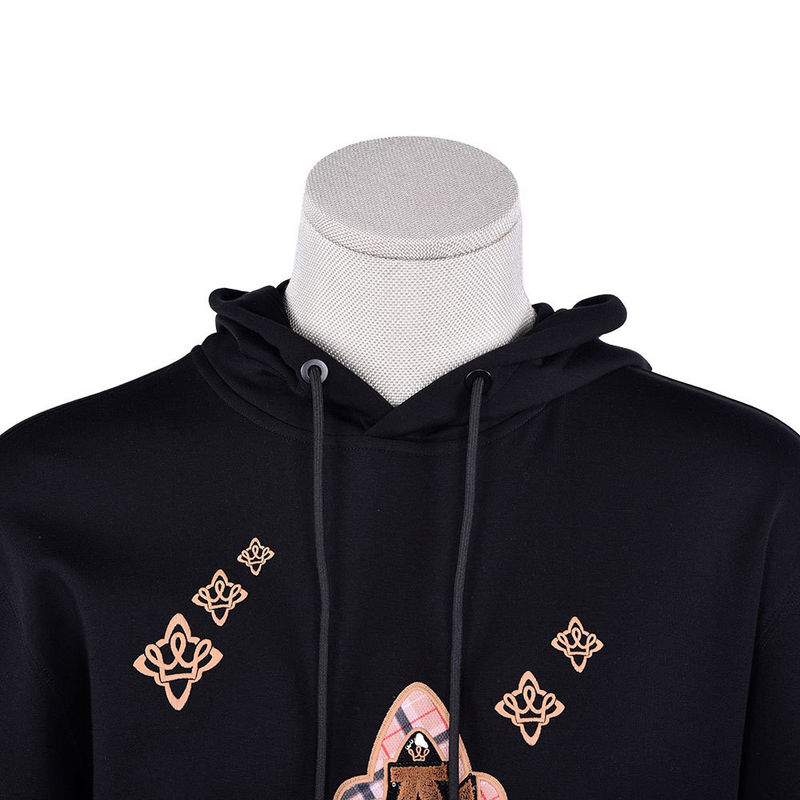 Chạy bộ Cotton Nam Hoodie mồ hôi Wicking Logo Mô hình tùy chỉnh 450Gsm Cho Thể thao