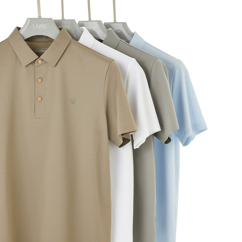 Áo Polo được thêu với logo Áo Polo trắng đơn giản 100% Cotton Màu tùy chỉnh
