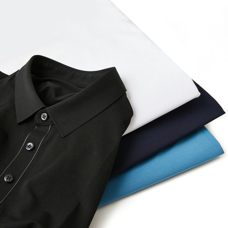 Áo Polo Plus Size Đàn ông Áo Polo tay ngắn chống nhăn Áo Polo 100% Cotton cho thể thao