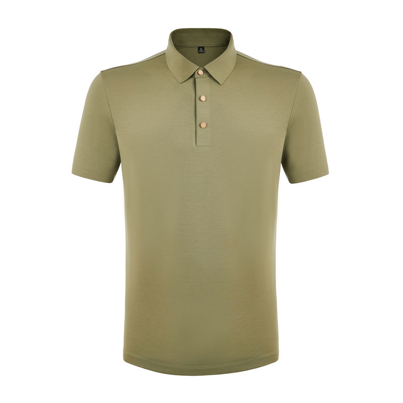 Áo thun Polo Golf Đàn ông 170-210g Logo tùy chỉnh 95%Cotton 5%Spandex