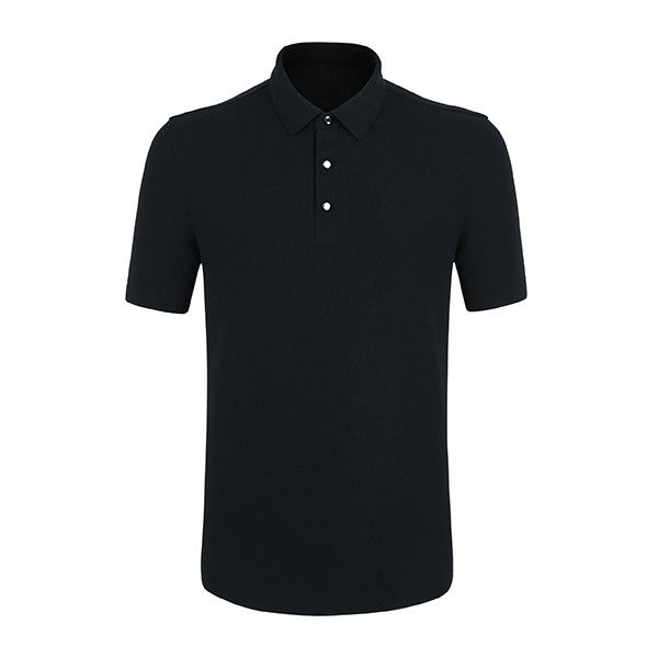 Áo Polo chống nếp nhăn bằng vải đan cho nam giới với màu sắc tùy chỉnh và thiết kế lớn