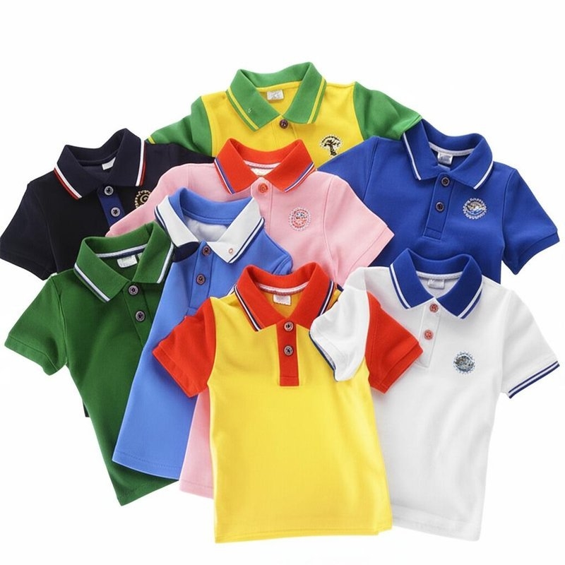 Áo Polo Trẻ Em Kiểu Cổ Áo cho Tủ Quần Áo Trẻ Em