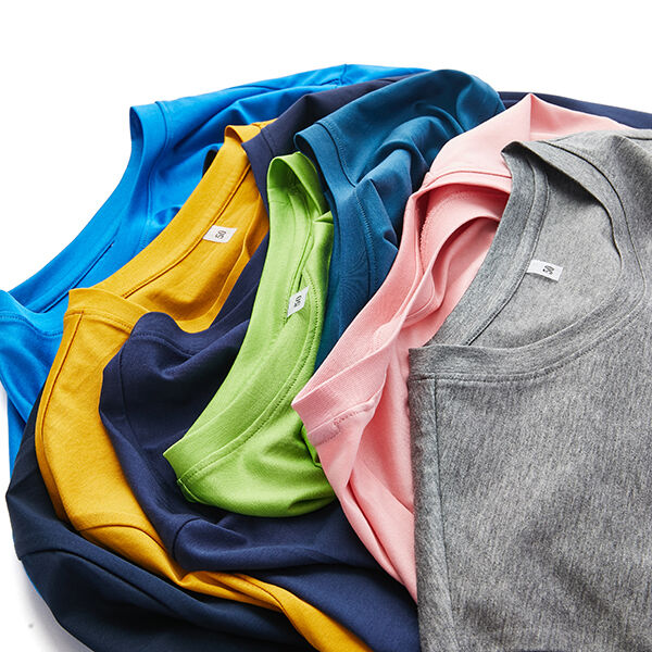 100% Cotton bán nóng chuyên nghiệp áo sơ mi đơn giản thoải mái cao ngắn - tay áo đa - màu đơn giản Tee cho nam & nữ nam áo thun