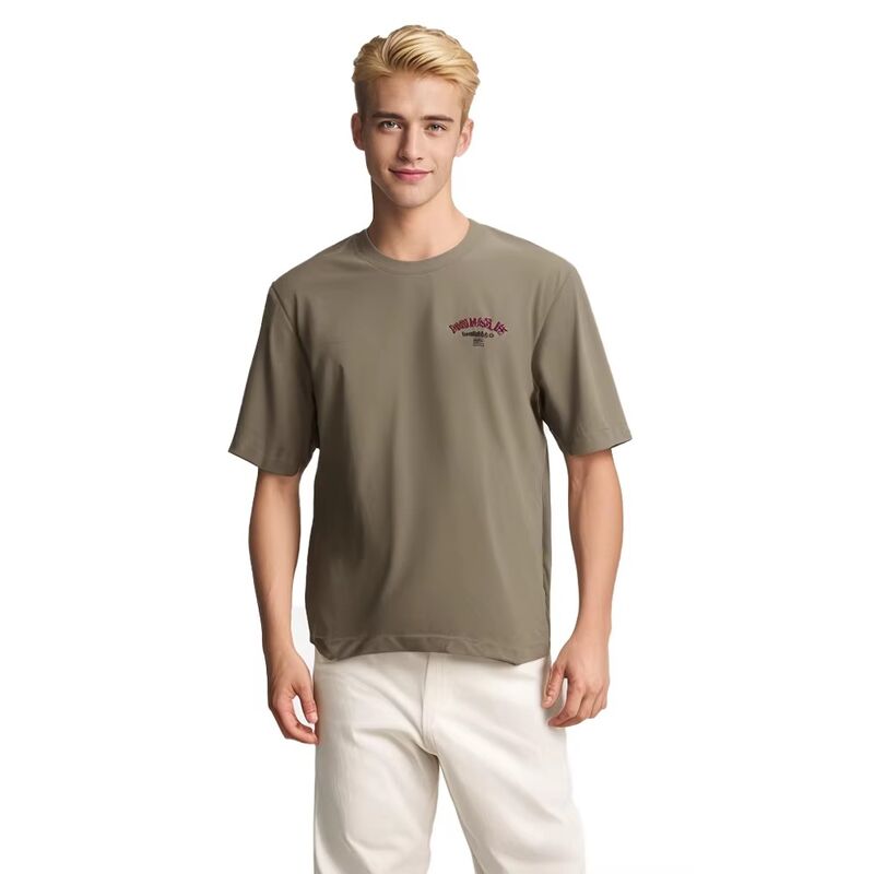 bán chạy nhất Unisex Logo tùy chỉnh in Vintage Streetwear rộng tay ngắn áo thun nam