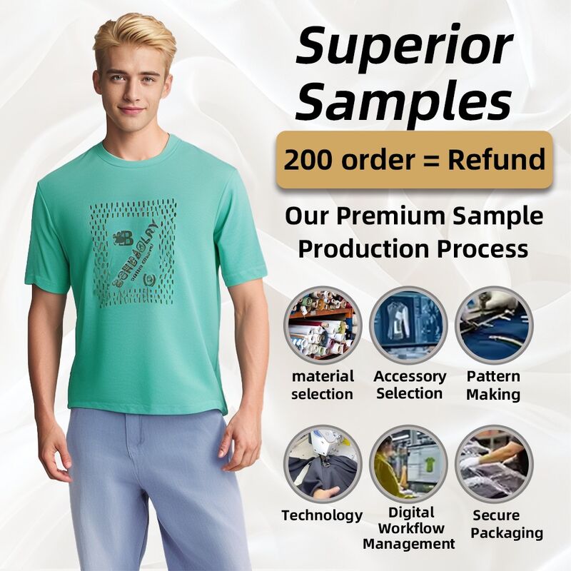 Áo thun cỡ lớn in logo in trực tiếp từ nhà máy, vải cotton đã giặt, phong cách cổ điển, trọng lượng nặng, trơn
