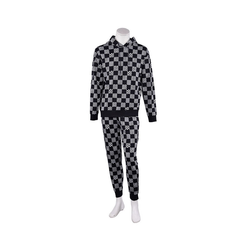 Bộ đồ thể thao quần jogger kẻ caro thân thiện với da cho nam