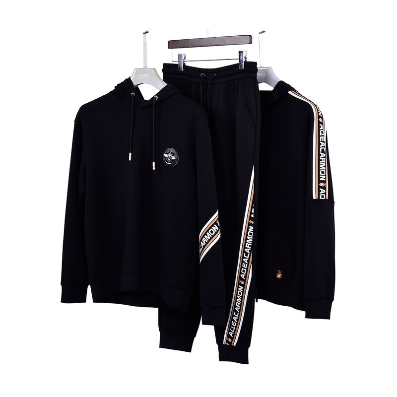 Bộ đồ hoodie nam chống gió cỡ lớn thiết kế logo tùy chỉnh chất lượng cao bền vững, quần thể thao, áo len