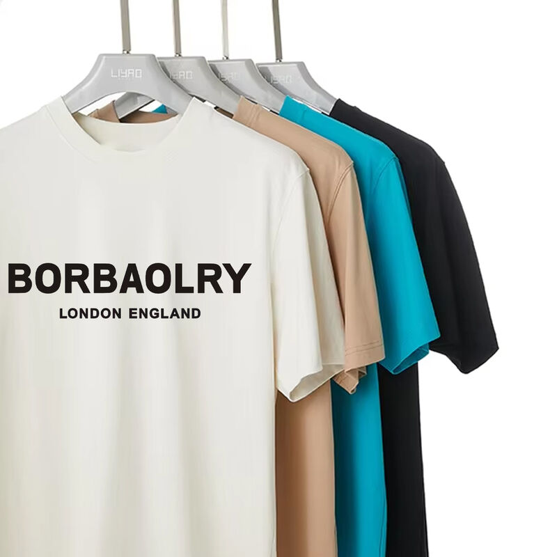 Nhập khẩu 170-210grams cao độ đàn hồi chất lượng tốt cá nhân hóa áo thun nam với logo