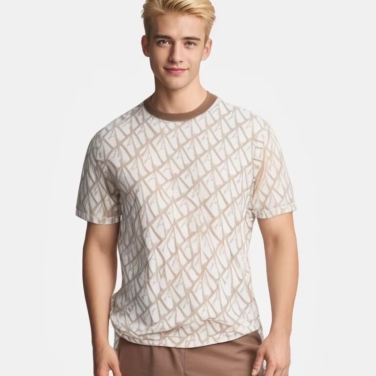 Tốc độ cung cấp nhanh Custom Turtle Mock Neck Thêu cổ dày O-Neck Cotton T-Shirt đồ họa với logo