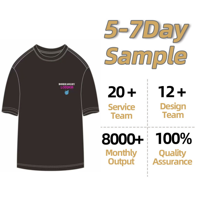 Giá cạnh tranh Logo tùy chỉnh Trọng lượng lớn 100% Cotton Đen O-Neck áo phông cho nam giới