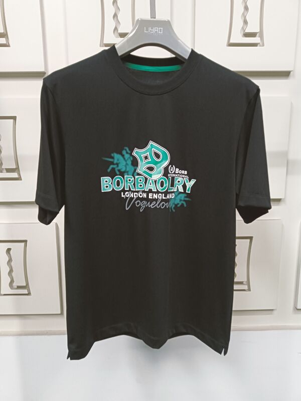 180g áo sơ mi trong kho Mùa hè in 100% bông Fitted cổ điển áo sơ mi kích thước lớn áo thun nam