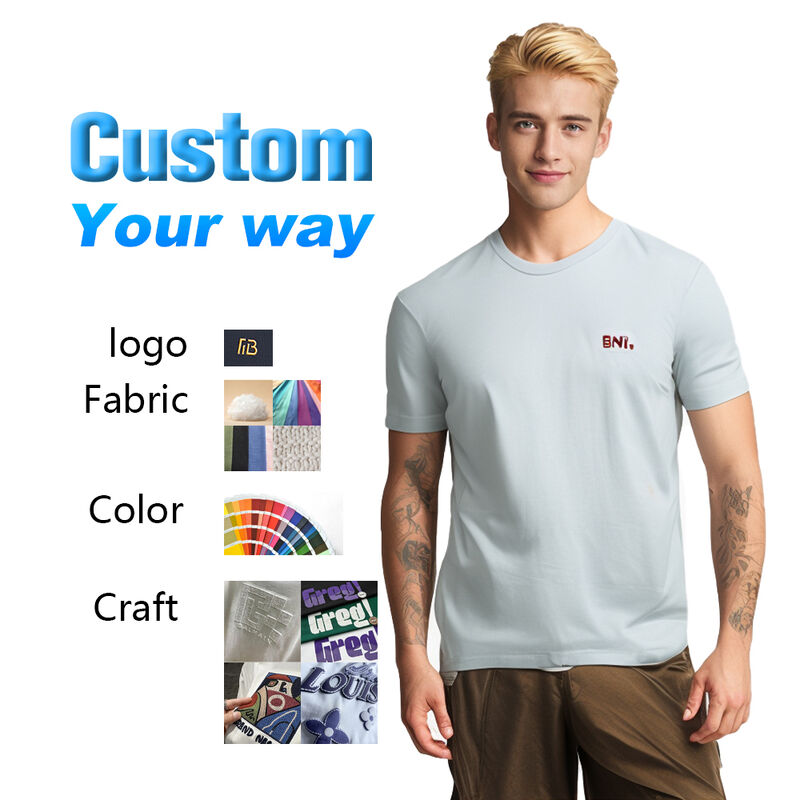 Chất lượng cao mùa hè đàn ông đội ngũ cổ lỏng áo thun thể thao ngoài trời chạy cao bông thở quần áo