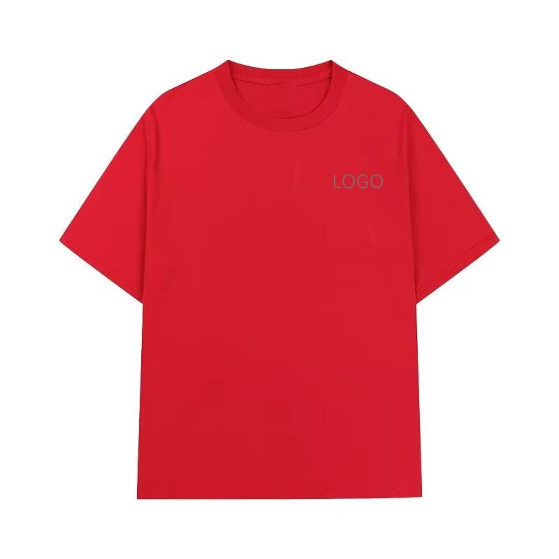 Áo thun cotton ngắn tay cổ tròn thời trang mùa hè dáng rộng thể thao có sẵn