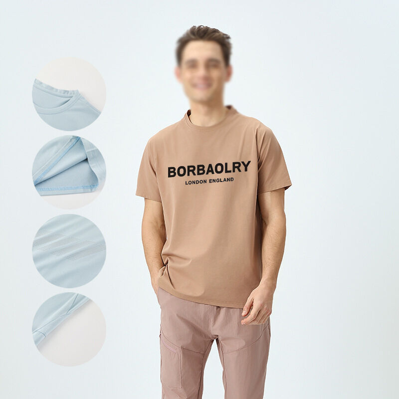 Áo thun nam chất lượng cao phong cách đường phố rộng rãi co giãn áo thun dáng rộng áo thun crop top in hình đồ dùng mùa hè áo thun