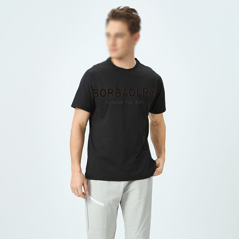 Áo thun nam chất lượng cao phong cách đường phố rộng rãi co giãn áo thun dáng rộng áo thun crop top in hình đồ dùng mùa hè áo thun