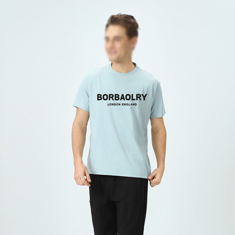 Áo thun nam chất lượng cao phong cách đường phố rộng rãi co giãn áo thun dáng rộng áo thun crop top in hình đồ dùng mùa hè áo thun