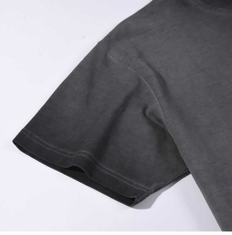 Áo thun nam tùy chỉnh nóng giặt để làm kiểu cũ áo lớn logo tùy chỉnh in thời trang giản dị áo sơ mi tay ngắn