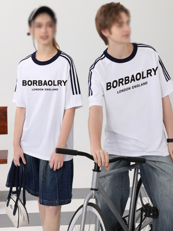 Áo thun logo được in tùy chỉnh phong cách thông thường với in kỹ thuật số ở MOQ thấp Đơn đặt hàng khẩn cấp cho nam / nữ / trẻ em