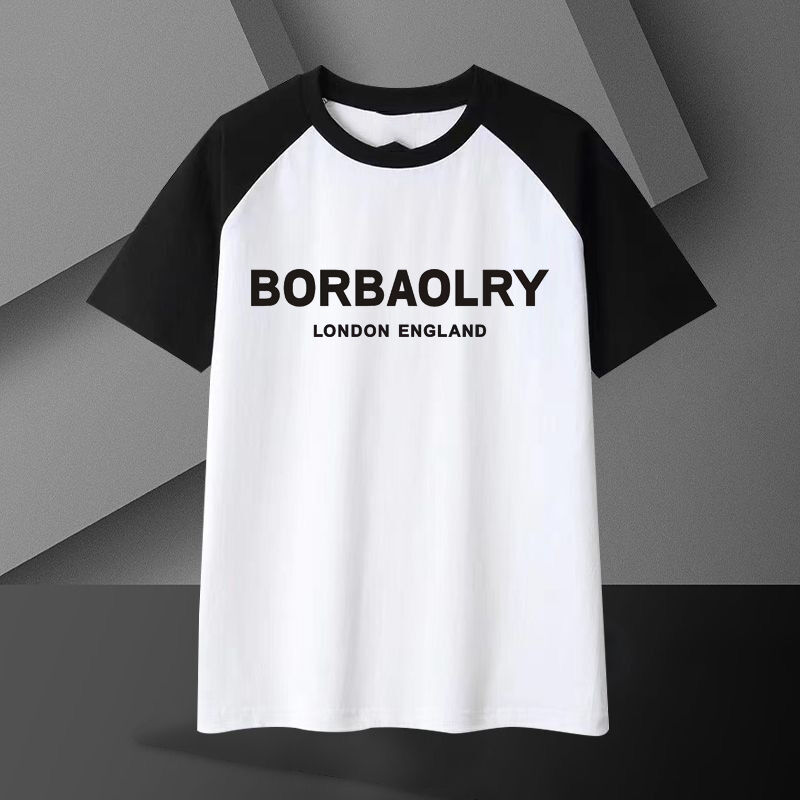 Áo thun cotton dày cho nam giới 220 gram thoáng khí dáng rộng tay ngắn trơn màu dáng dài vải dệt kim