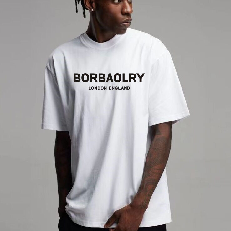 220 Gsm Cotton T-Shirt chất lượng cao Drop Shoulder T-Shirt kích thước lớn bán buôn áo thun tùy chỉnh cho nam giới