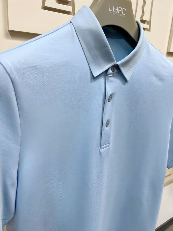 Áo Polo Nam Cao Cấp | Thiết Kế Tối Giản, Vải Mềm Mại Cảm Ứng Tay Ngắn Cho Mọi Mùa Sản Xuất Áo Thun Nam OEM/ODM